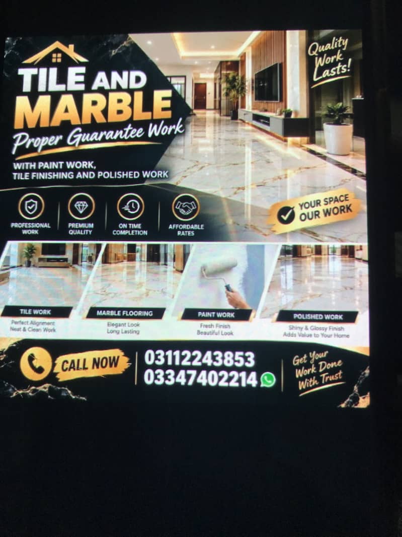 Tile,fixer marble polish master 0