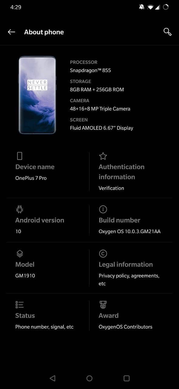 One Plus 7 Pro 1