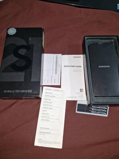 Samsung Mobile S21 Ultra 12/256 official Approved with box