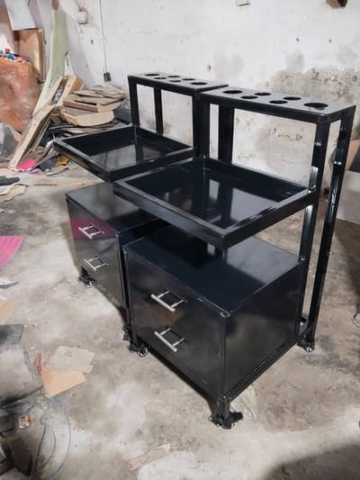 Barber chair/Cutting chair/ Shampoo unit/Trolly/Saloon Furniture.