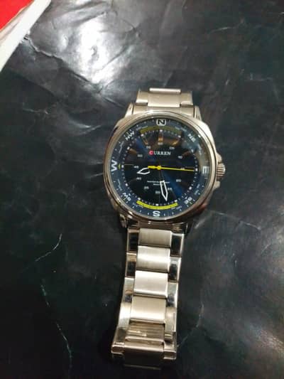 CURREN M:8455 Stainless Steel Quartz Watch – 100% Working