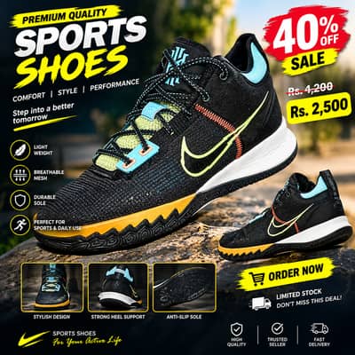 Premium Sports Shoes – Stylish & Comfortable | 40% OFF