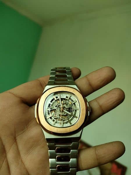 skeleton watch automatic 5