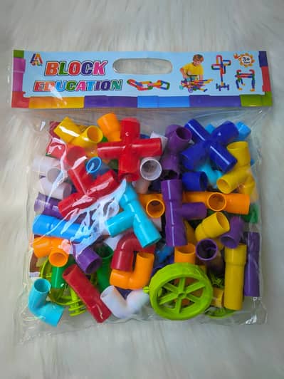 Educational Pipes Puzzle Building Blocks Set