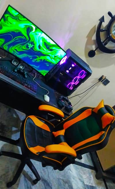 HIGH-END GAMING PC FULL SETUP PC/MONITOR/GAMING CHAIR/ ETC