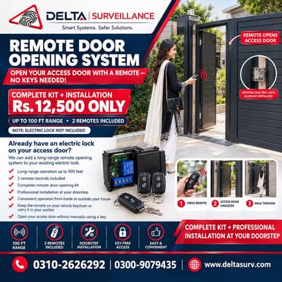 Automatic Remote Door Opening System – Karachi