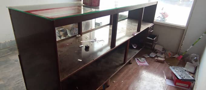 Wooden counter