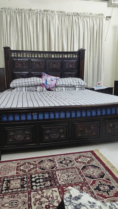 wooden chinioti bed for salee