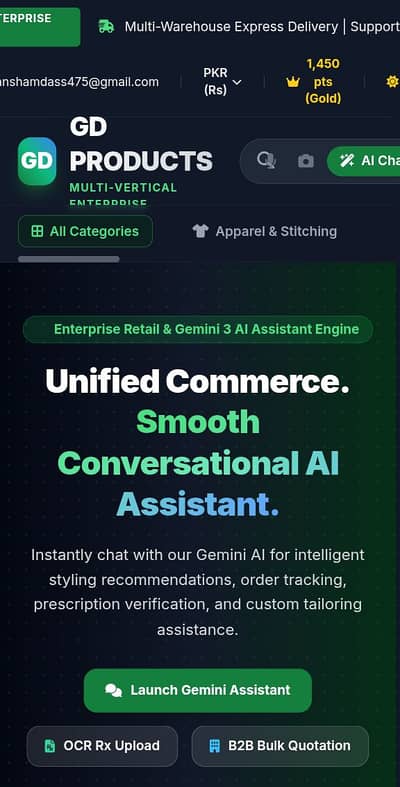 GD Products | Multi-Vertical Enterprise & AI-Powered E-Commerce Suite