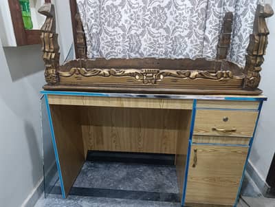 Wooden table for office work