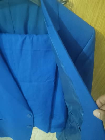 Royal Blue 2 piece Suit - Coat Pant -Custom Stitched-Size 36/39 -Urgen