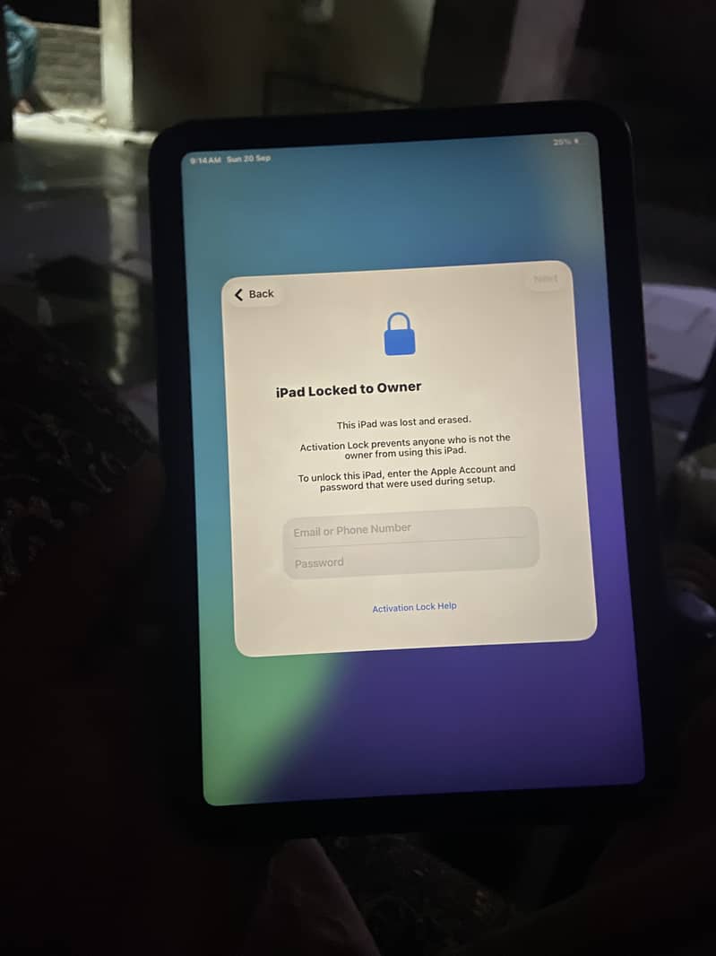 IPad Mini 6 I cloud Lock 0