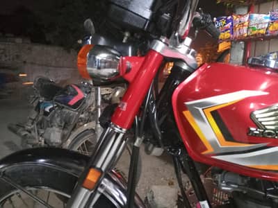 Honda cg 125 2025 model 6 month of bike genuine mil 5826