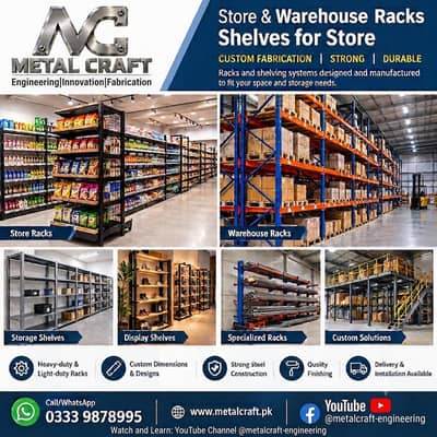 Store & Warehouse Racks | Shelves | Custom Steel Fabrication