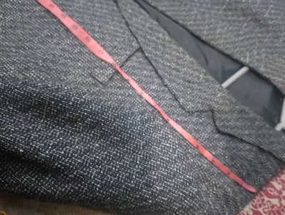 Grey Tweed Coat for Sale