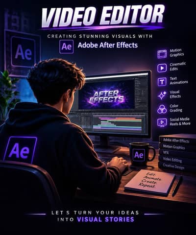 proffesional video editor || after effects || premier pro