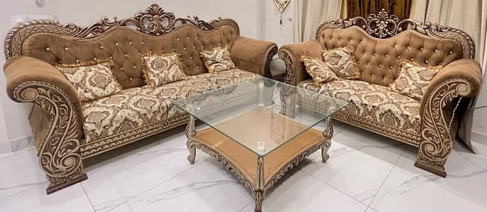 Sofa set with tables