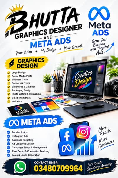 GRAPHICS DESIGNER AND META ADS