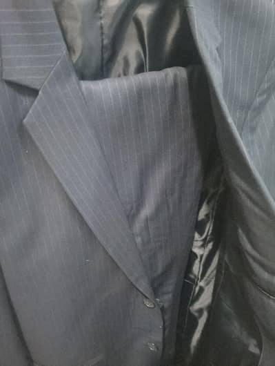 Plain Black Suit with Linings for Sale