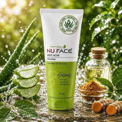 NU FACE    Rice, Charcoal , Lemon,Anti anic