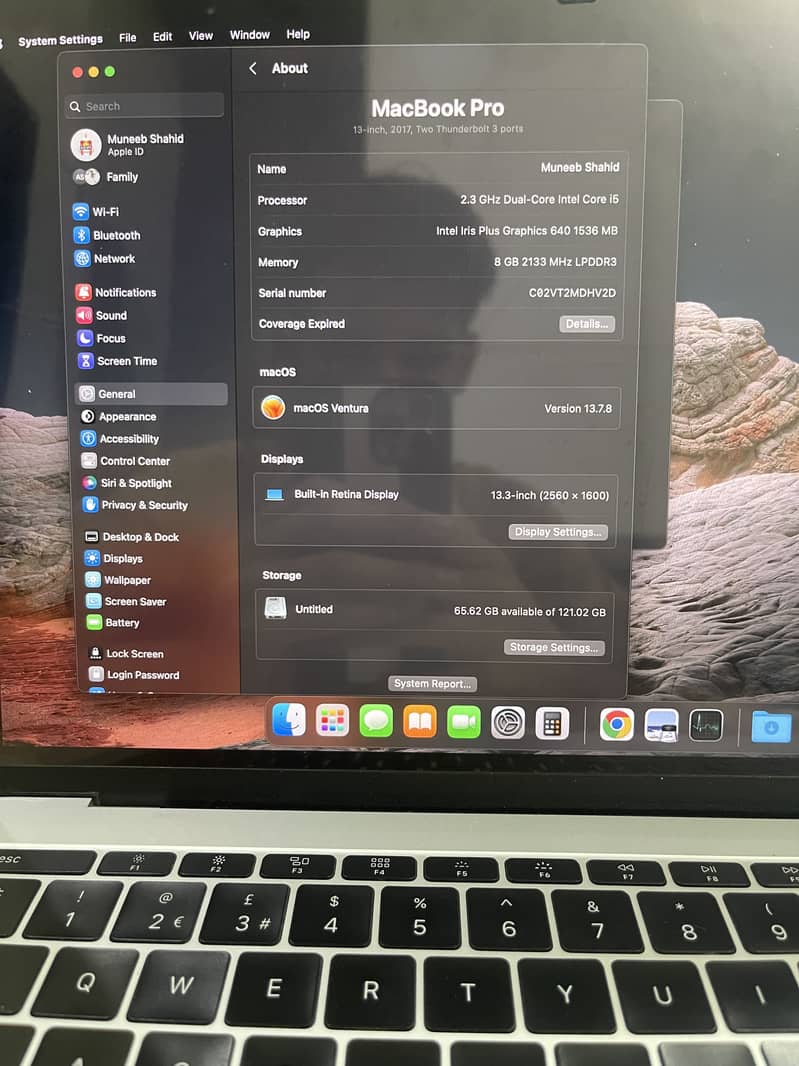 Macbook pro 2017 8