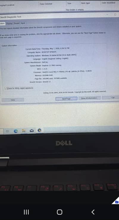 Dell inspirion gaming laptop with gtx 1050ti 4gb