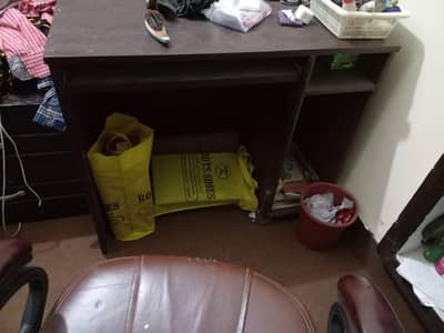 office chair and working table wooden