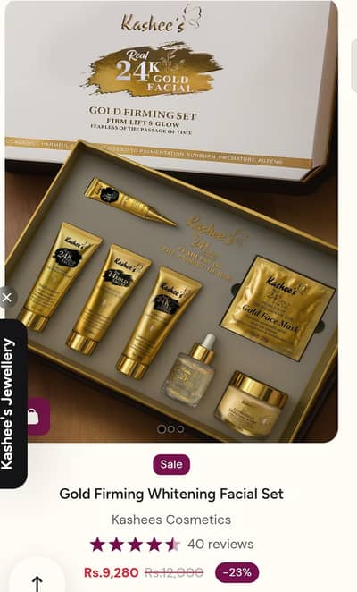 kashees 24k gold facial