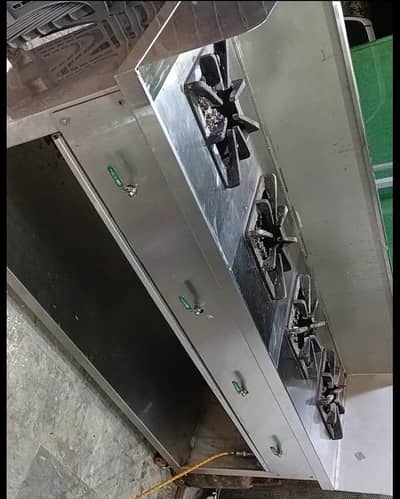 Chulha with 4 Burner For Restaurant Use