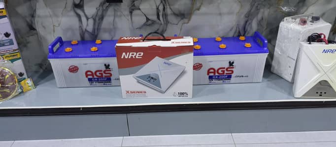 AGS 2 battery and Ups  used condition full sat