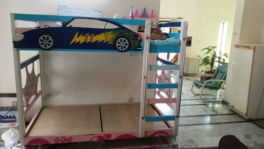 Kids Bunk bed with matching cupboards