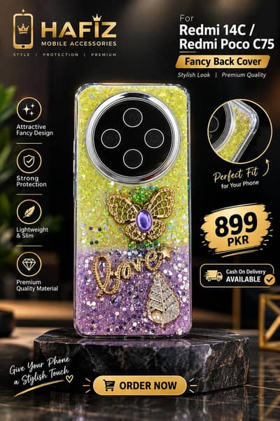 Redmi 14C / Redmi Poco C75 Back Cover For Girls