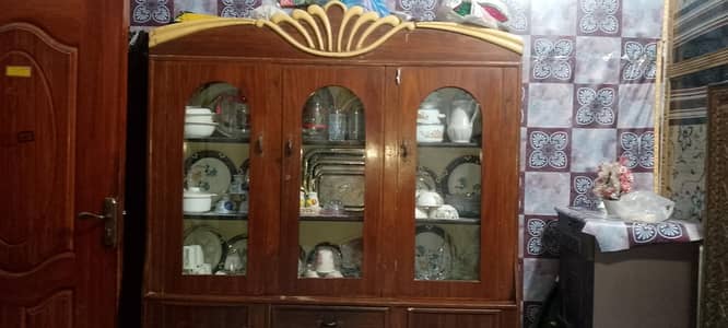 Door wooden showcase/Crockery Cabinet for sale