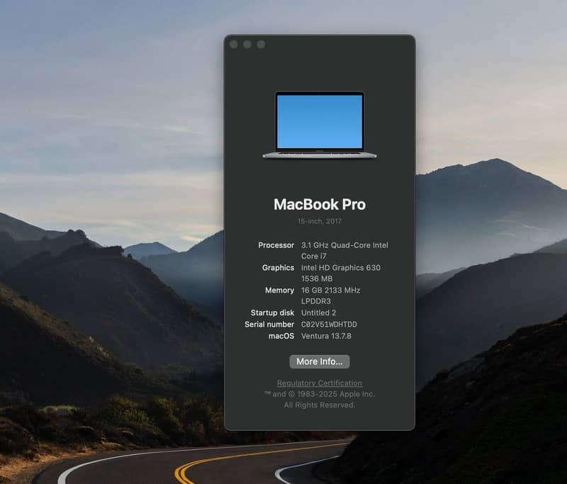 MacBook Pro 2017 4