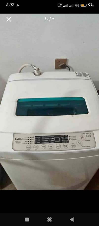 haier auto washer used but condition like new