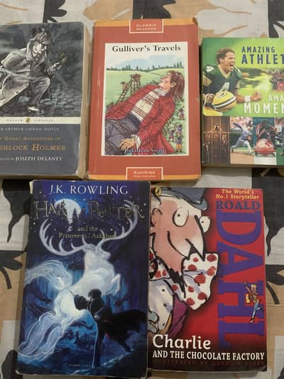 Set of 5 English Story Books & Classic Novels (Good Condition)