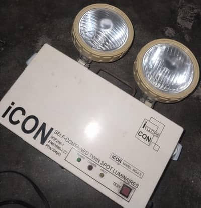ICON ING-25 Twin Spot Emergency Light – Faulty / Repair Required