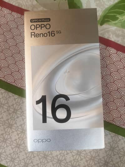 Oppo Reno 16 5G 12+12 GB Ram 256 GB Memory.