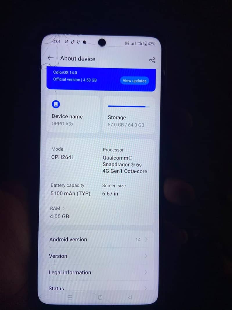 OPPO A3x 0