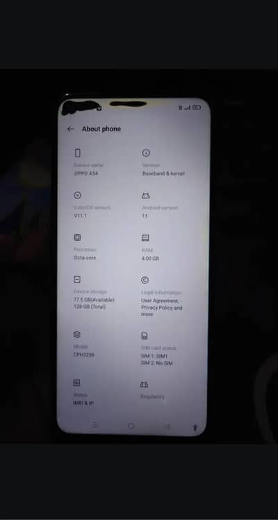 OPPO A54 [Exchange possible]