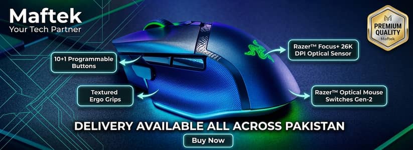 Razer Basilisk V3 Customizable RGB Wired Ergonomic Gaming Mouse, Black
