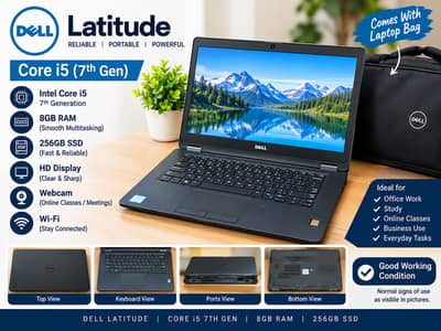 Dell Latitude Core i5 7th Gen | 8GB RAM | 256GB SSD