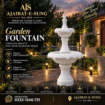 Premium Garden Fountain / Lawn Fountain / Waterfall / Water Feature
