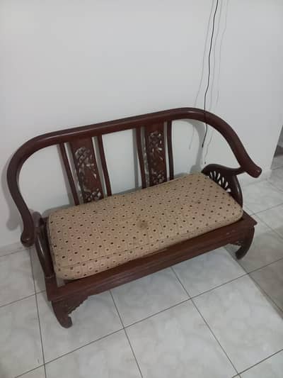 wooden sofa set