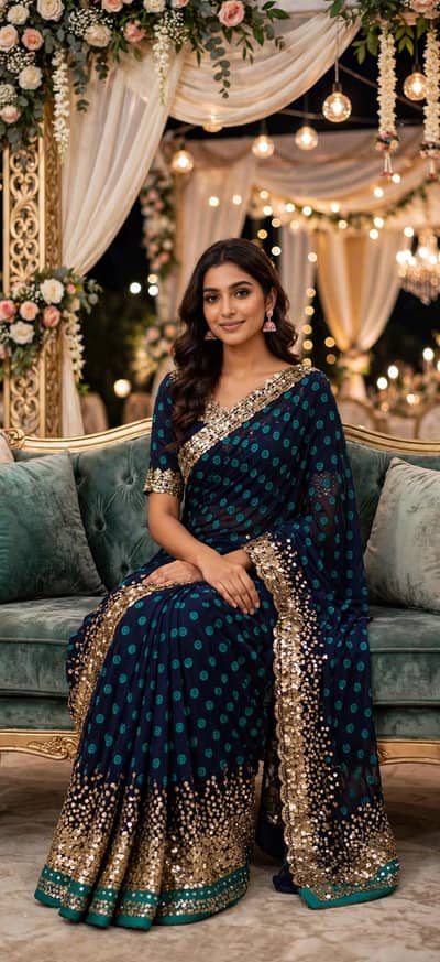 Beautiful pre-loved saree from India