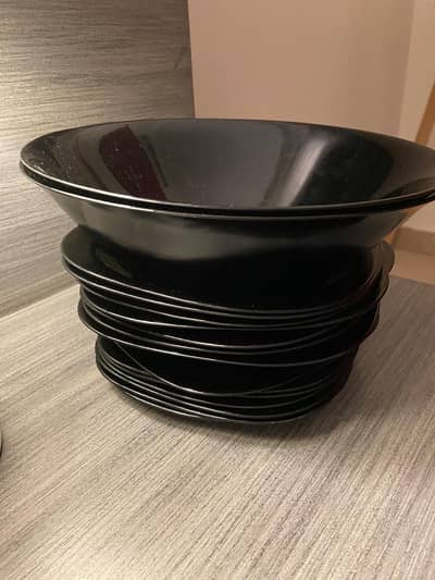Luminarc Carine black dinner set