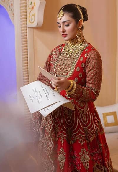 Wine red Maxi dress with net dupatta