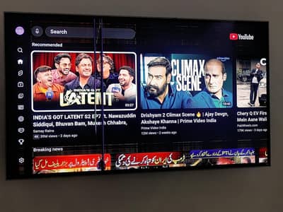 Samsung 48 inch LED. . . . . panel cracked with lines