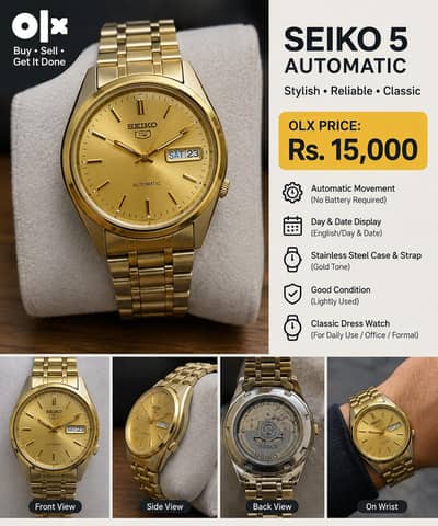 Seiko 5 Automatic Watch – Original ⌚
