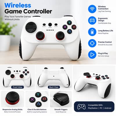 Wireless Gaming Controller – Excellent Condition